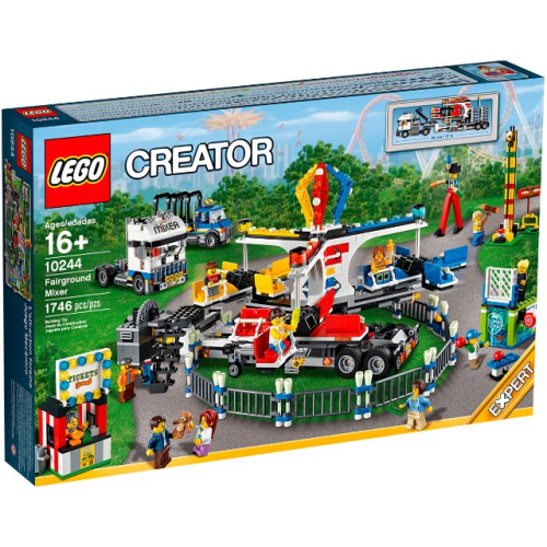 LEGO 樂高 盒組 10244 Creator 創意系列 遊樂園 遊樂場卡車 移動式遊樂場 （盒損）