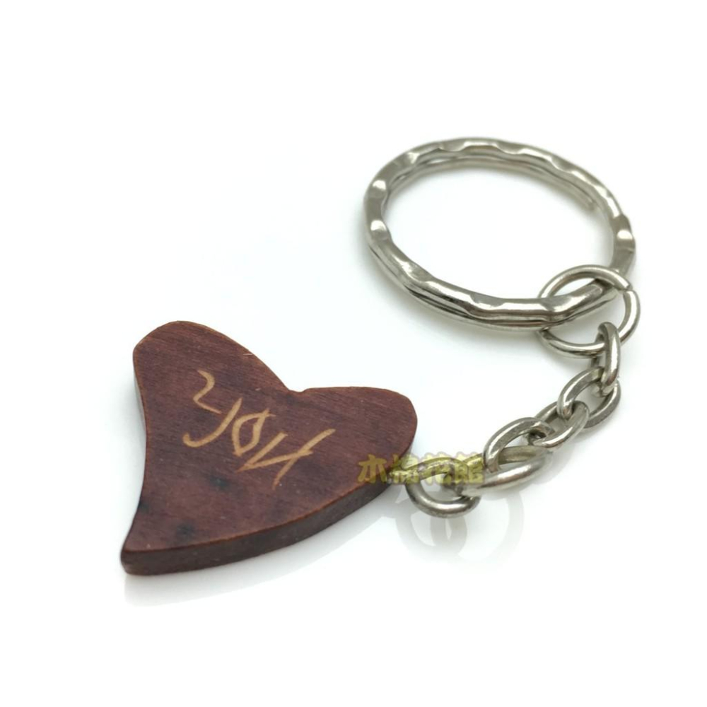[木棉花館]全新 手工限量 木雕鑰匙圈 吊飾 七夕情人節 你是我的小蘋果 原價$150/對 特價$100/對-細節圖4