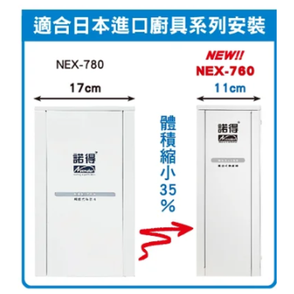 【諾得淨水】【贈原廠標準安裝】 NEX-760 冷 熱 雙溫 廚下型  熱飲機 淨水器 三段控溫 超薄  智能觸控-細節圖3