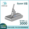 禾淨 Dyson V8 SV10 吸塵器鋰電池 3000mAh 副廠電池 台灣製造保固1年 V8電池-規格圖1