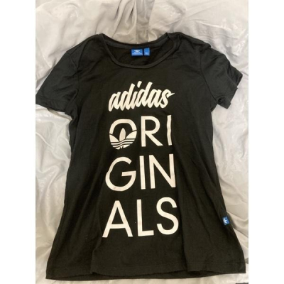 愛迪達 Adidas Original 黑色短袖上衣 二手