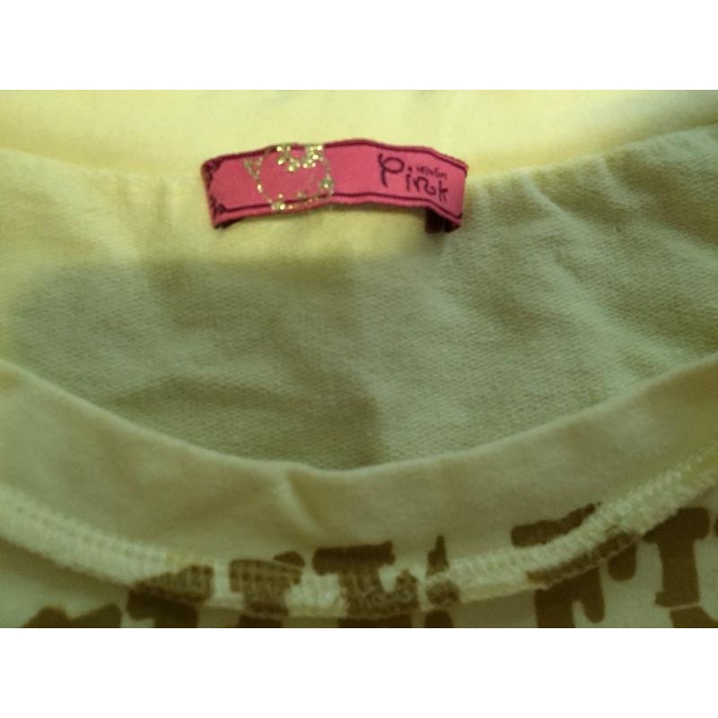 專櫃品牌Pink 反面設計英文字母長袖上衣 近全新-細節圖5