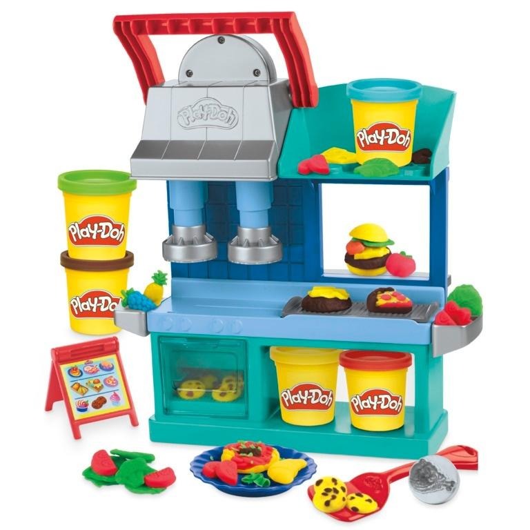 培樂多 Play-Doh 黏土 廚房系列 主廚很忙餐廳遊戲組 安全 無毒 食用色素 HF8107-細節圖3
