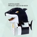 RUBY DIY 紙箱 暴龍 恐龍 鯊魚 海豚 裝扮 角色扮演 恐龍服裝 萬聖節 變裝 紙箱玩具 兒童 Cosplay-規格圖7
