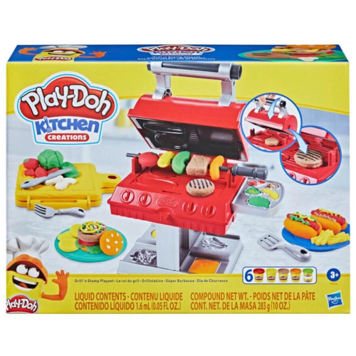 RUBY 培樂多 孩之寶 Play-Doh 黏土 廚房系列 BBQ美式烤肉遊戲組 安全 無毒 食用色素