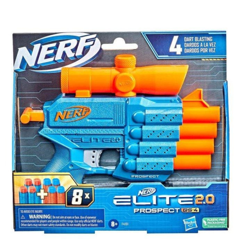 RUBY 孩之寶 NERF 菁英系列 Elite 2.0 機會者 Prospect QS-4 泡棉軟彈槍