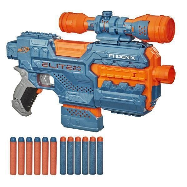 RUBY 孩之寶 NERF 菁英系列 Elite 2.0 Phoenix CS-6 復活者 電動軟彈槍 HE9962-細節圖2