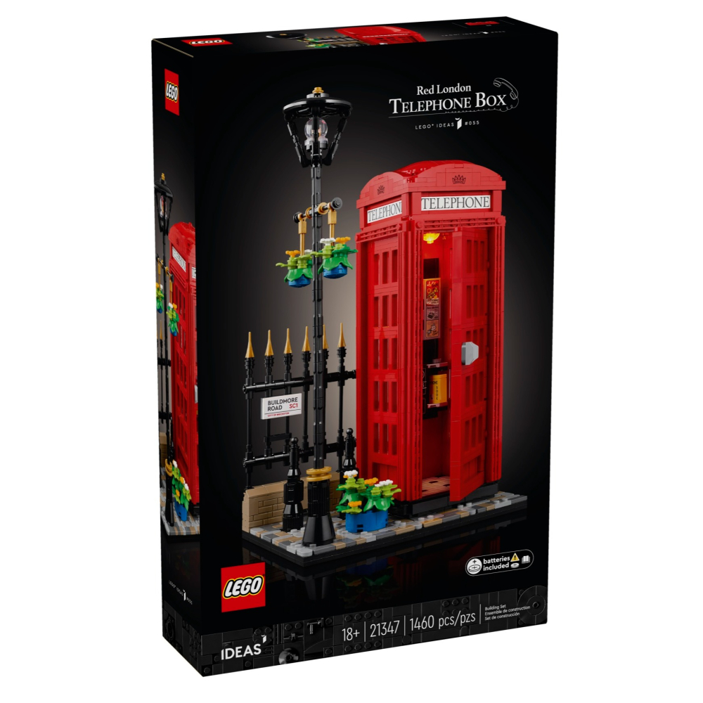 樂高  LEGO IDEAS 倫敦紅色電話亭 21347-細節圖3