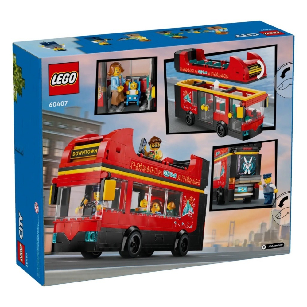 LEGO 60407 紅色雙層觀光巴士 樂高 City系列-細節圖2