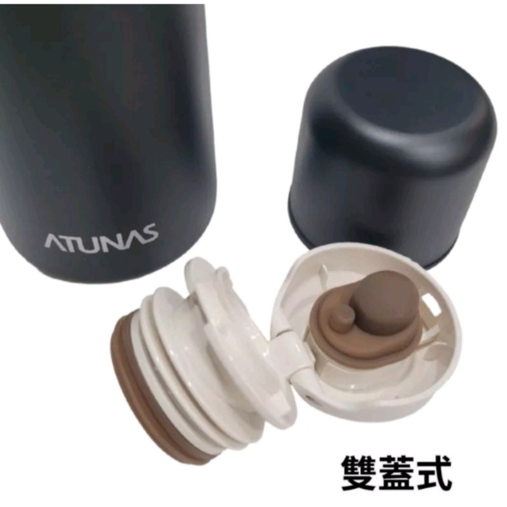歐都納ATUNAS 316不鏽鋼雙蓋式霧面保溫瓶A1KTDD03N/500ml/雙層真空斷熱/長效保溫保冷-細節圖6