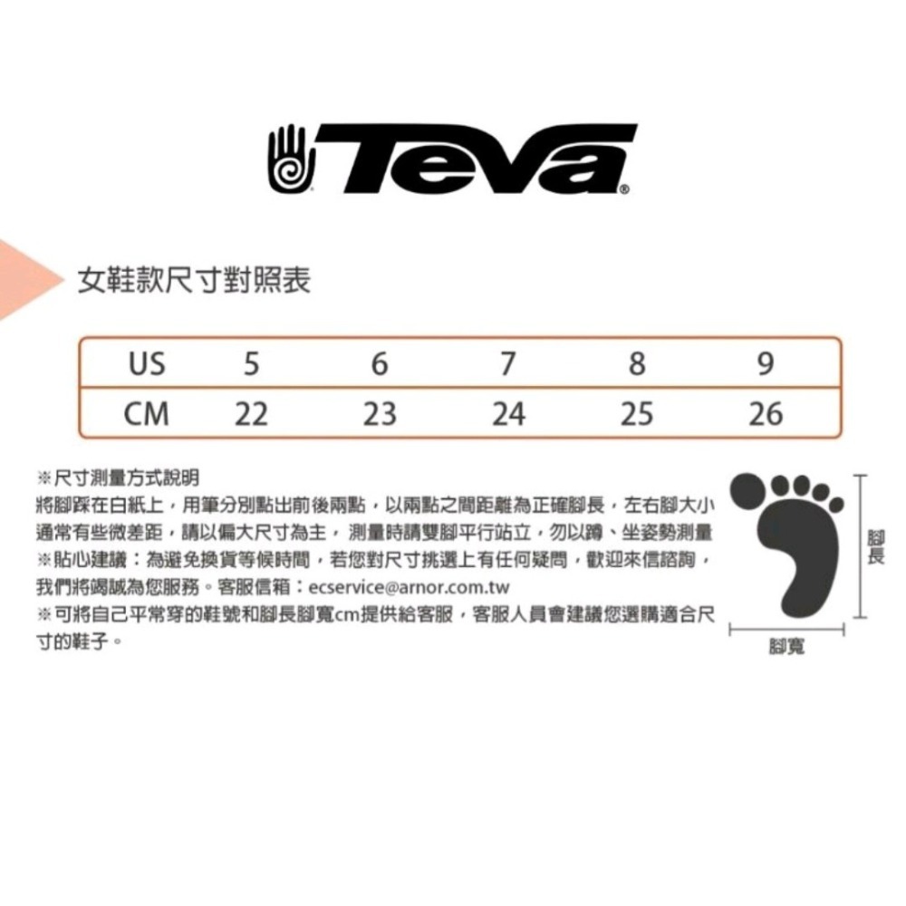 美國TEVA女款Omnium W 護趾水陸多功能運動涼鞋/TV6154SBMR/階梯藍-細節圖10