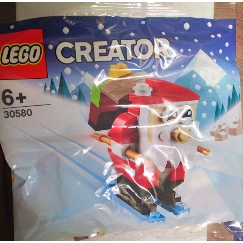 LEGO 樂高 30580 CREATOR 聖誕老公公 聖誕節 滑雪 禮物-細節圖2