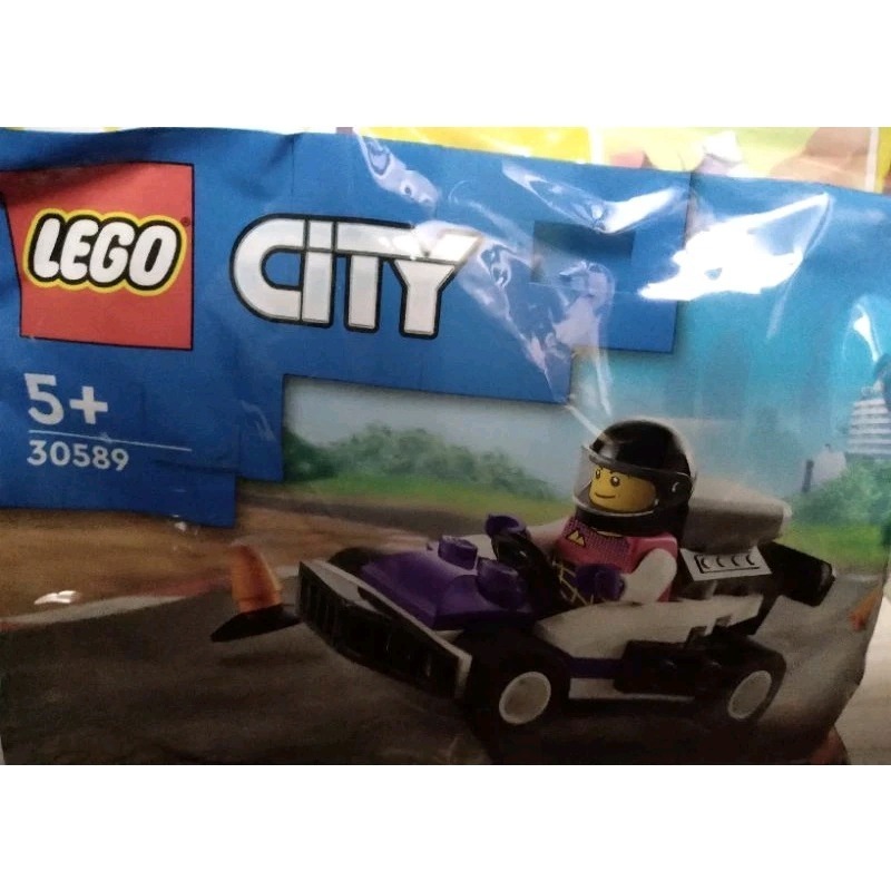 LEGO 樂高 30589 CITY 城市 Go-Kart Racer Polybag 卡丁車 賽車手-細節圖2