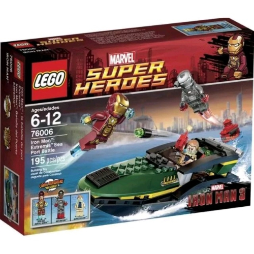 LEGO 樂高 復仇者聯盟 鋼鐵人系列 超級英雄 76006 港灣追逐 全新品無盒