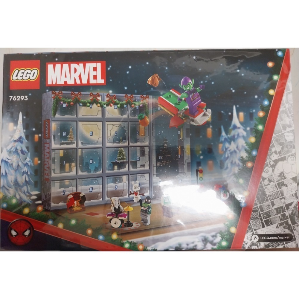 LEGO 樂高 76293 蜘蛛人聖誕驚喜月曆 漫威 2024年月曆-細節圖2