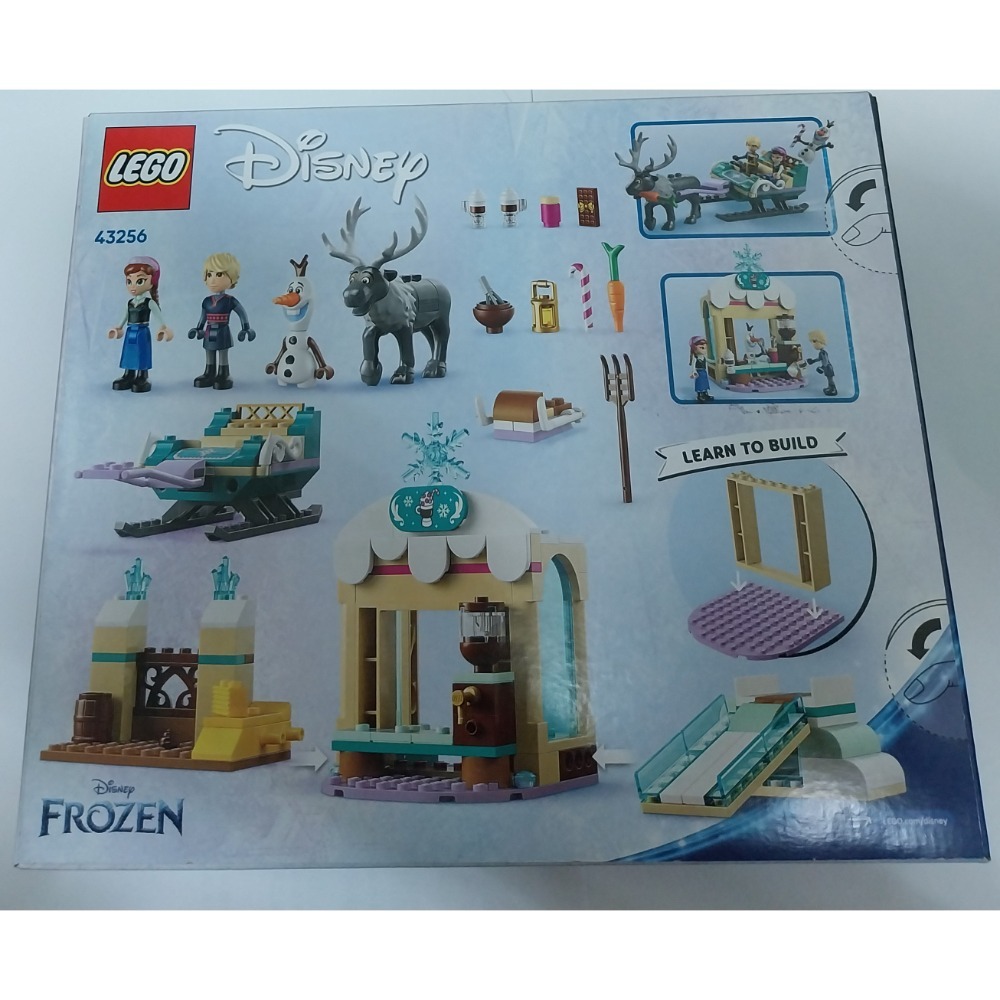 Lego 樂高 43256 DISNEY 迪士尼公主 安娜的雪橇冒險禮物-細節圖2