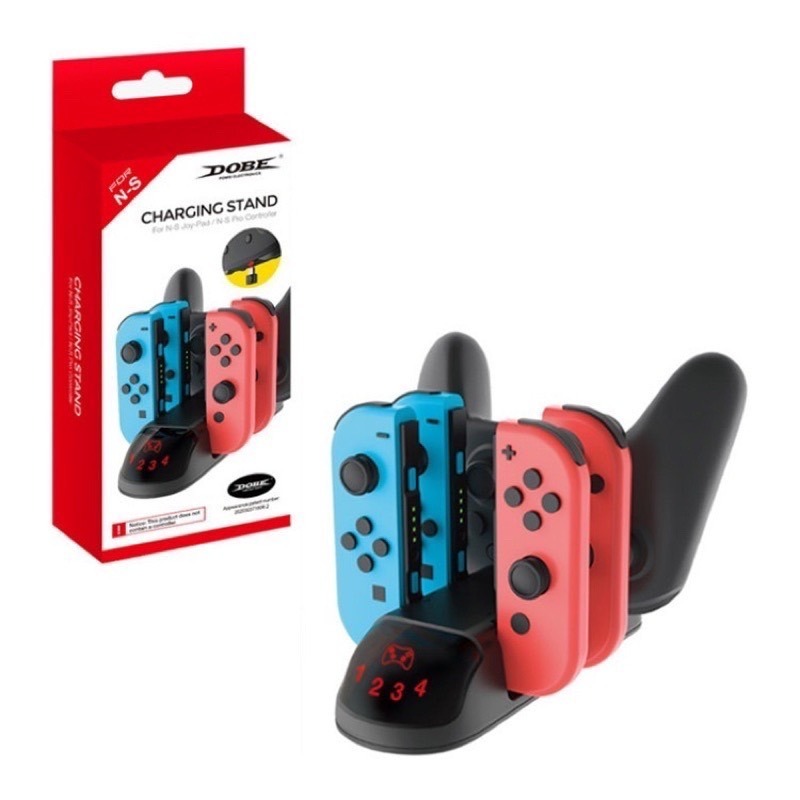 台灣現貨 5合一 任天堂 switch 手柄多功能座充 joy con NS 左右小手柄 充電器🐶兩隻臘腸-細節圖2