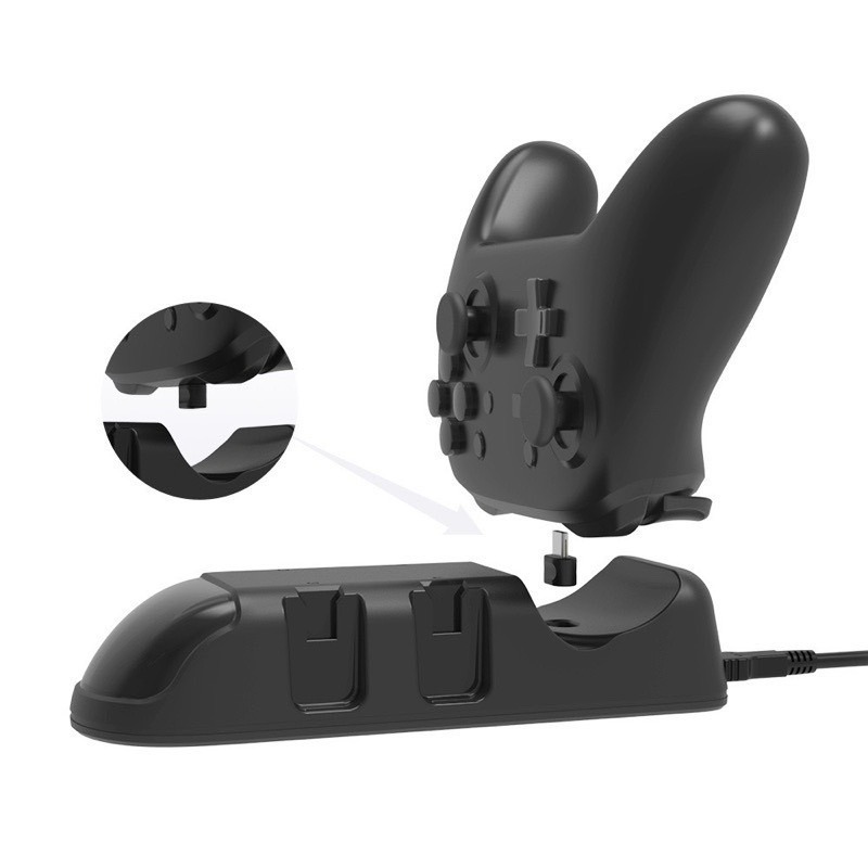 台灣現貨 5合一 任天堂 switch 手柄多功能座充 joy con NS 左右小手柄 充電器🐶兩隻臘腸-細節圖4