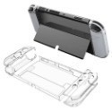 Switch OLED 專用 主機殼 可插底座 分離式 水晶殼 外殼 joycon 保護殼 保護套 透明殼 硬殼-規格圖11