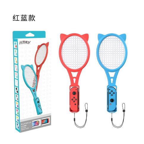 台灣現貨 Switch NS 瑪利歐網球 專用網球拍(一盒兩支) CYBER 網球拍 套裝組 貓耳球拍