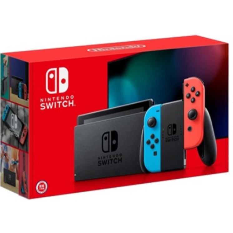 現貨NS Switch 新版主機OLED 純白紅藍漆彈台灣公司貨一年保固白色/電光