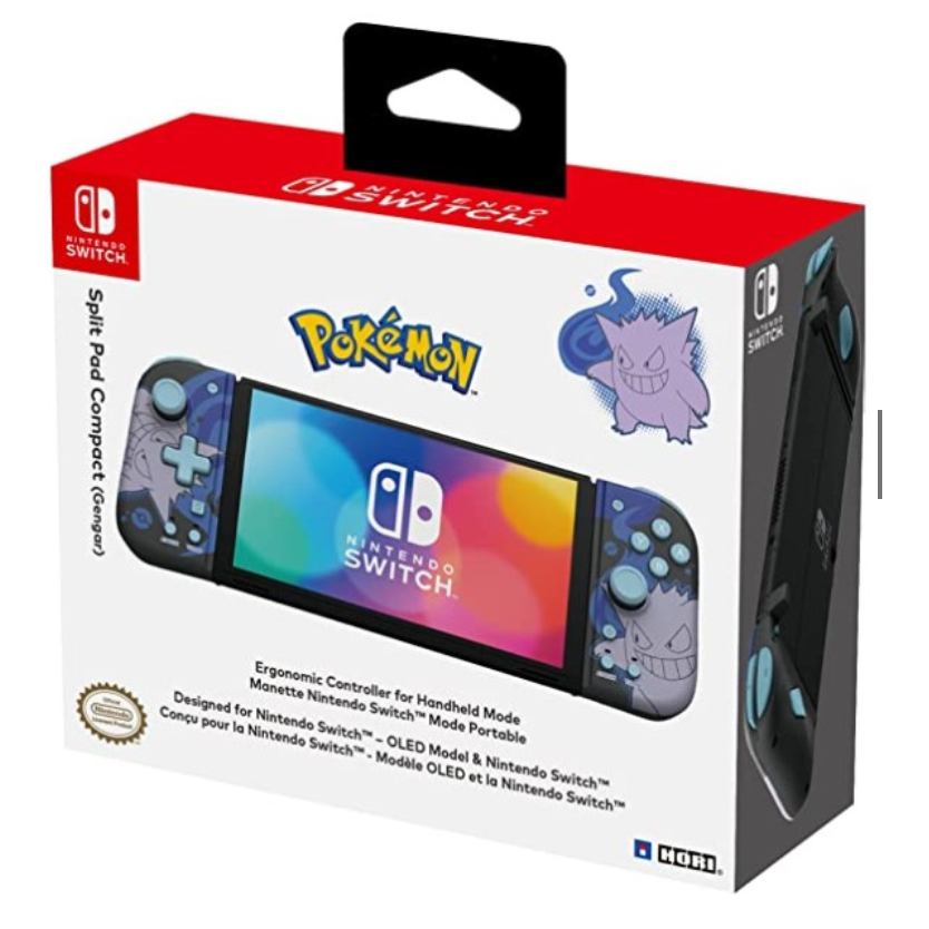 HORI原廠 switch 寶可夢 耿鬼 皮卡丘 噴火龍 攜帶模式專用手把控制器 全新現貨 遊戲手把-細節圖2
