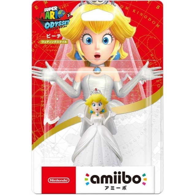 【兩隻臘腸】現貨 NS 超級瑪利歐系列 限量 奧德賽 白色新郎禮服 Amiibo 公仔 NFC amiibo禮服系列-細節圖3