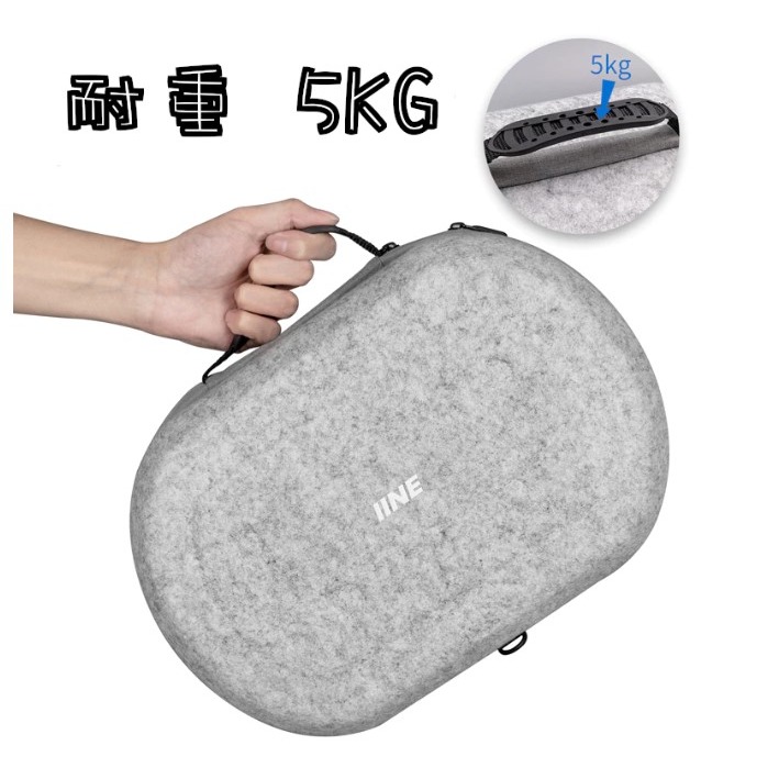 【兩隻臘腸】現貨 良值 PS5《 VR2 收納包 》毛氈包 VR 手提防撞包-細節圖3