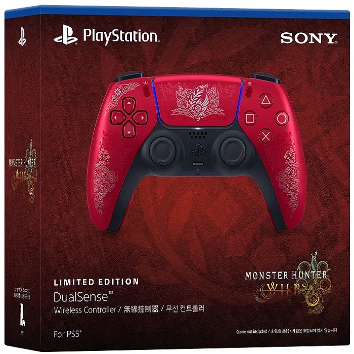 【兩隻臘腸】PS5《魔物獵人 荒野》限量版 DualSense 控制器 魔物獵人手把 日版 台灣公司貨-細節圖2