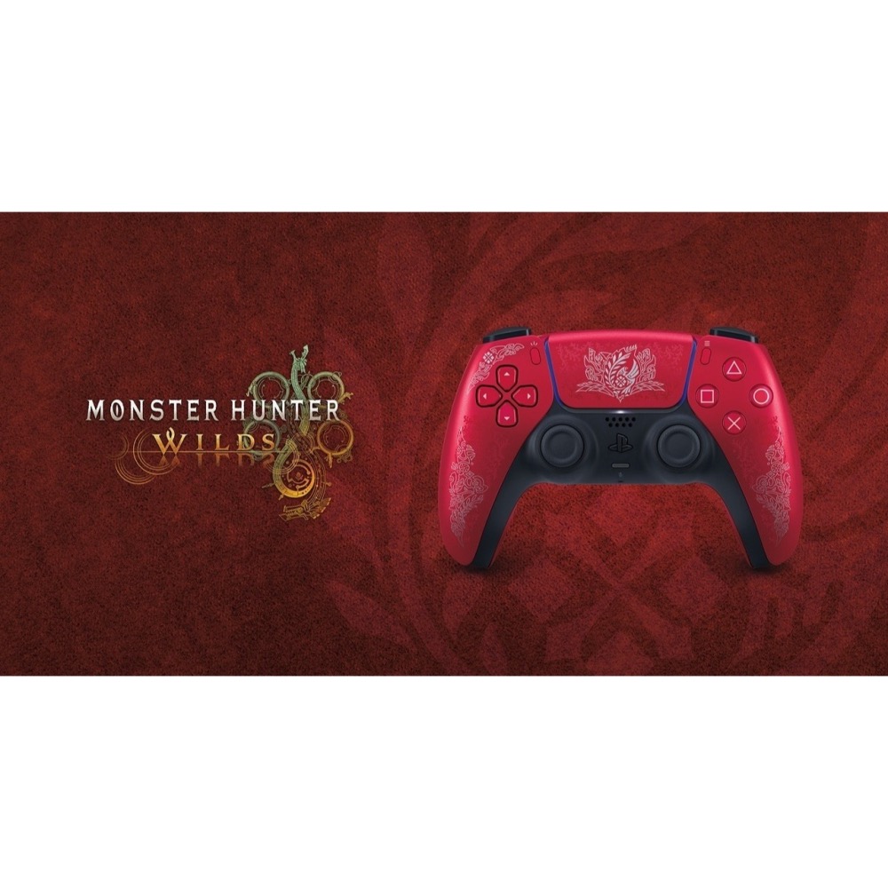 【兩隻臘腸】PS5《魔物獵人 荒野》限量版 DualSense 控制器 魔物獵人手把 日版 台灣公司貨-細節圖3