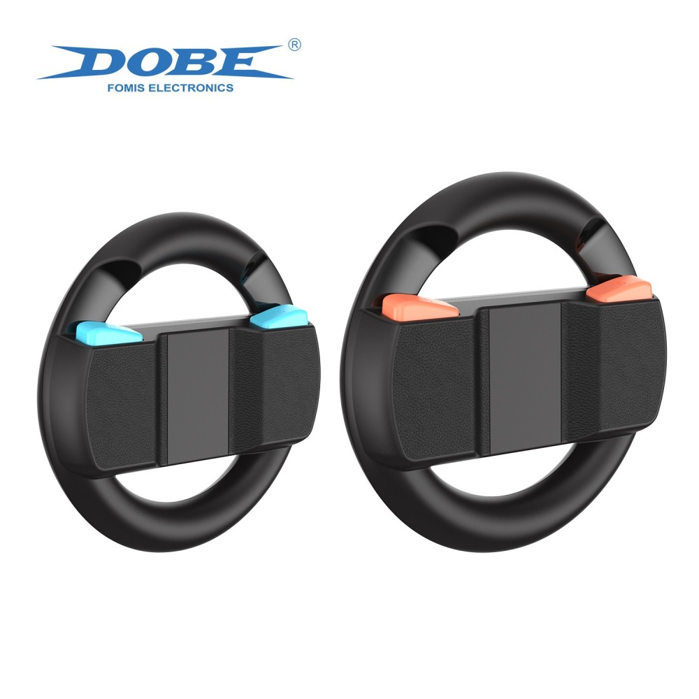 【兩隻臘腸】DOBE NS2 Joy-Con專用 手把遊戲方向盤 獨特握把設計 賽車方向盤 完美卡合 手持方向盤- 黑色-細節圖4