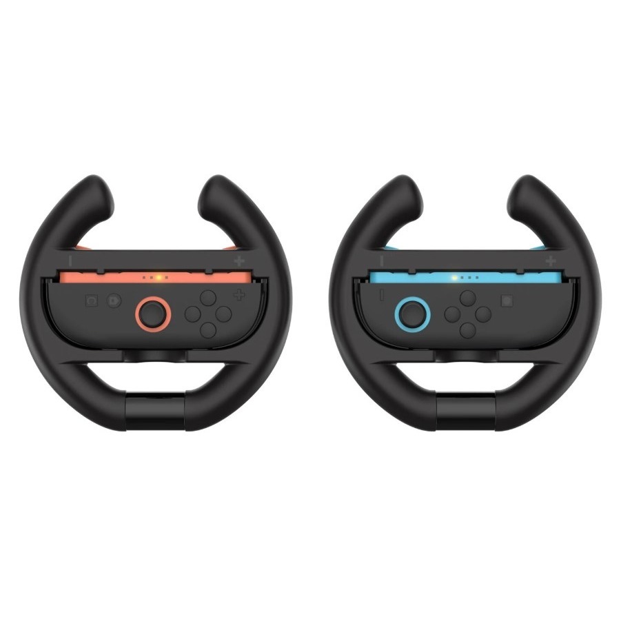 【兩隻臘腸】DOBE NS2 Joy-Con專用 手把遊戲方向盤 獨特握把設計 賽車方向盤 完美卡合 手持方向盤- 黑色-細節圖6