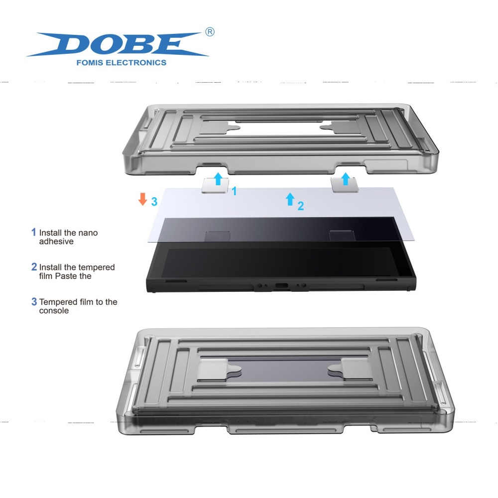 【兩隻臘腸】DOBE NS2 HD主機鋼化膜 透明玻璃貼(高清版）9H 螢幕保護貼 主機保護膜 TNS-3166 單片-細節圖6