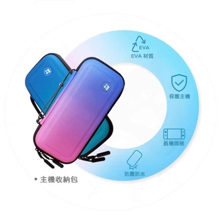 【兩隻臘腸】 良值 Switch2 NS2 主機 收納包 防撞包 EVA材質 可收納遊戲卡 可手提 附手繩-細節圖2