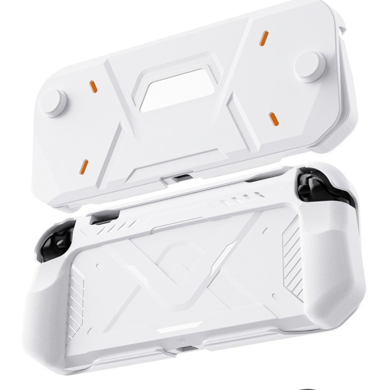 【兩隻臘腸】switch2 專用 機甲保護殼 NS2 主機殼 人體工學握把. 堅固面蓋 合上保護 掀開即玩-細節圖3