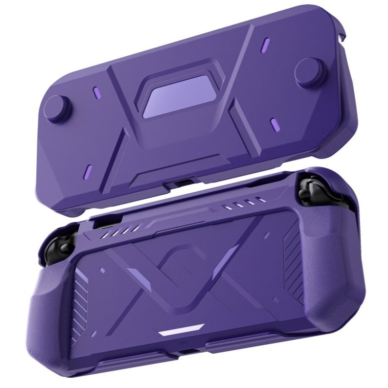 【兩隻臘腸】switch2 專用 機甲保護殼 NS2 主機殼 人體工學握把. 堅固面蓋 合上保護 掀開即玩-細節圖5