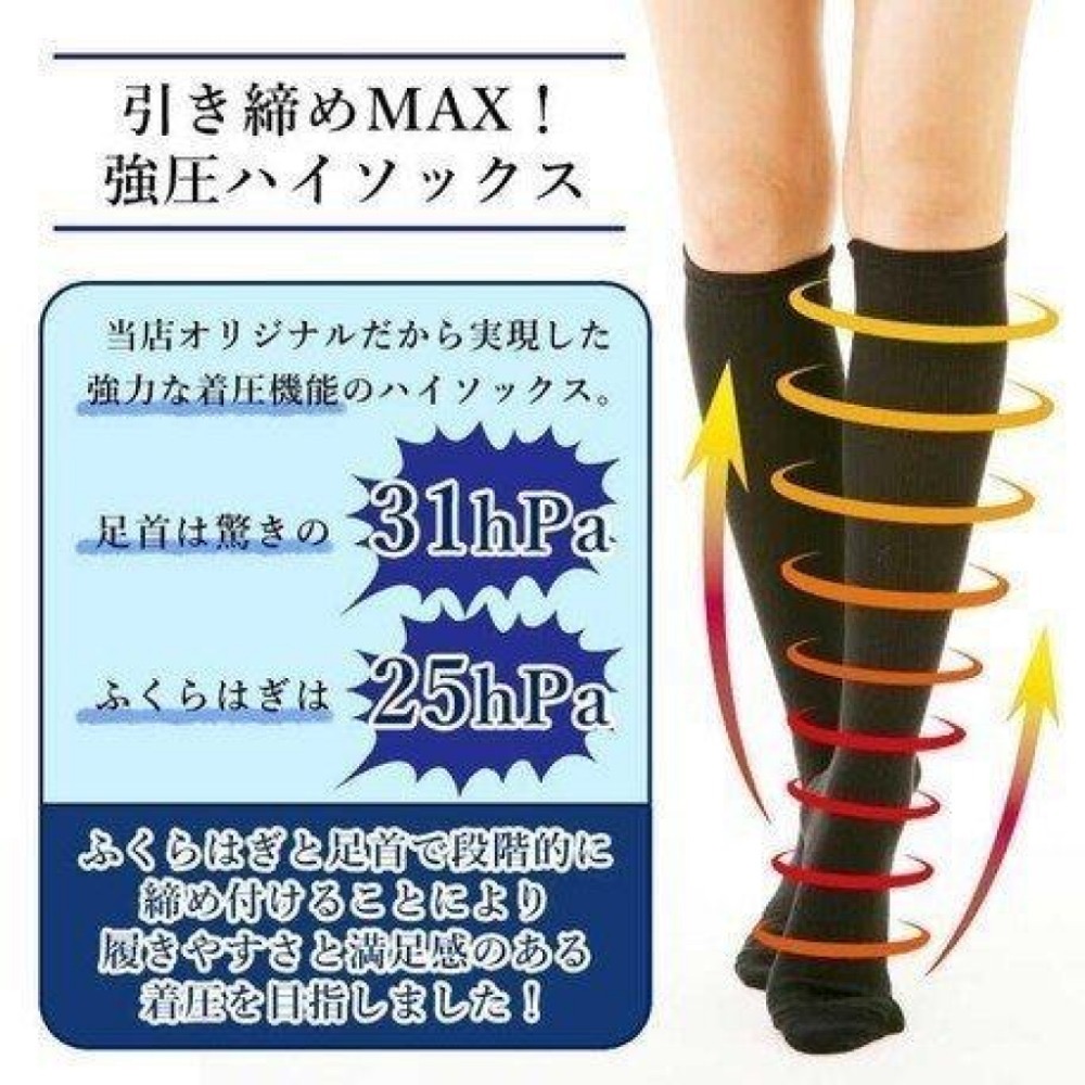 [現貨]Jenny小舖日本涼感美腿機能壓力襪(黑色) 涼感美腿機 涼感壓力襪 涼感纖腿襪 美腿機 壓力襪 纖腿襪 涼感襪-細節圖5