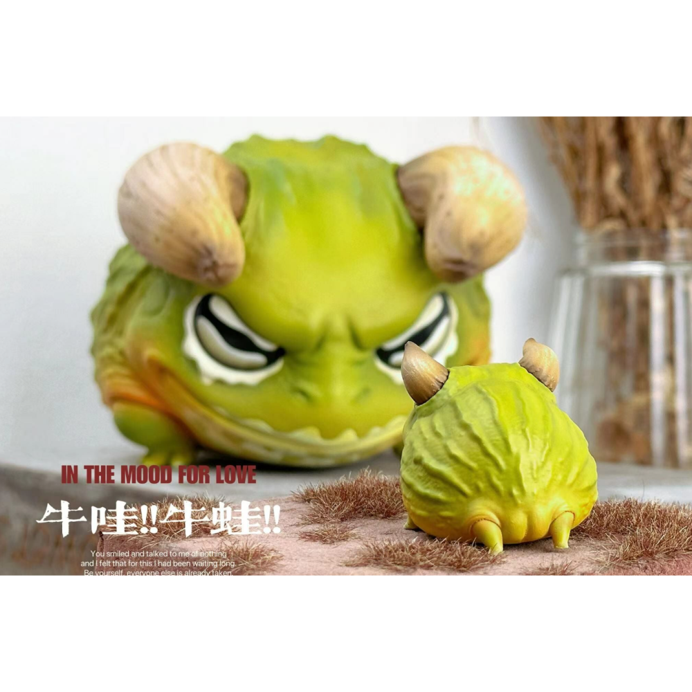 ✿AREA.TOY✿ (現貨) 博物志 2023 限定版 牛哇牛哇!! 非洲牛蛙 擺件 潮玩 手辦 療癒小物-細節圖2