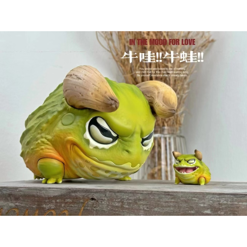 ✿AREA.TOY✿ (現貨) 博物志 2023 限定版 牛哇牛哇!! 非洲牛蛙 擺件 潮玩 手辦 療癒小物-細節圖3