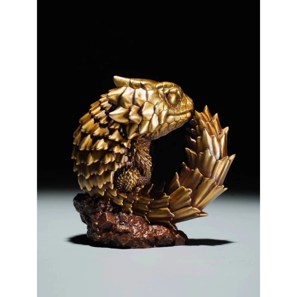 ✿AREA.TOY✿ (現貨) 博物志 蜥蜴王國 青銅系列 犰狳蜥 仿真 限定版 模型 收藏品 公仔 蜥蜴 守宮 爬蟲-細節圖5