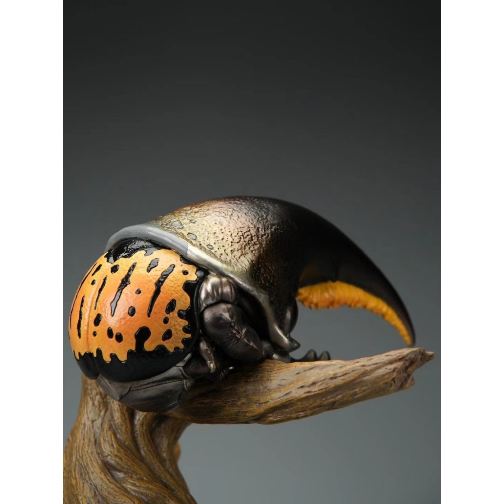 ✿AREA.TOY✿ 博物志 甲蟲物語 PLUS 長戟大兜 昆蟲 仿真 限定版 放大 模型 收藏品 公仔 雕像-細節圖3