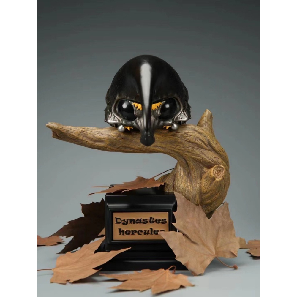 ✿AREA.TOY✿ 博物志 甲蟲物語 PLUS 長戟大兜 昆蟲 仿真 限定版 放大 模型 收藏品 公仔 雕像-細節圖4