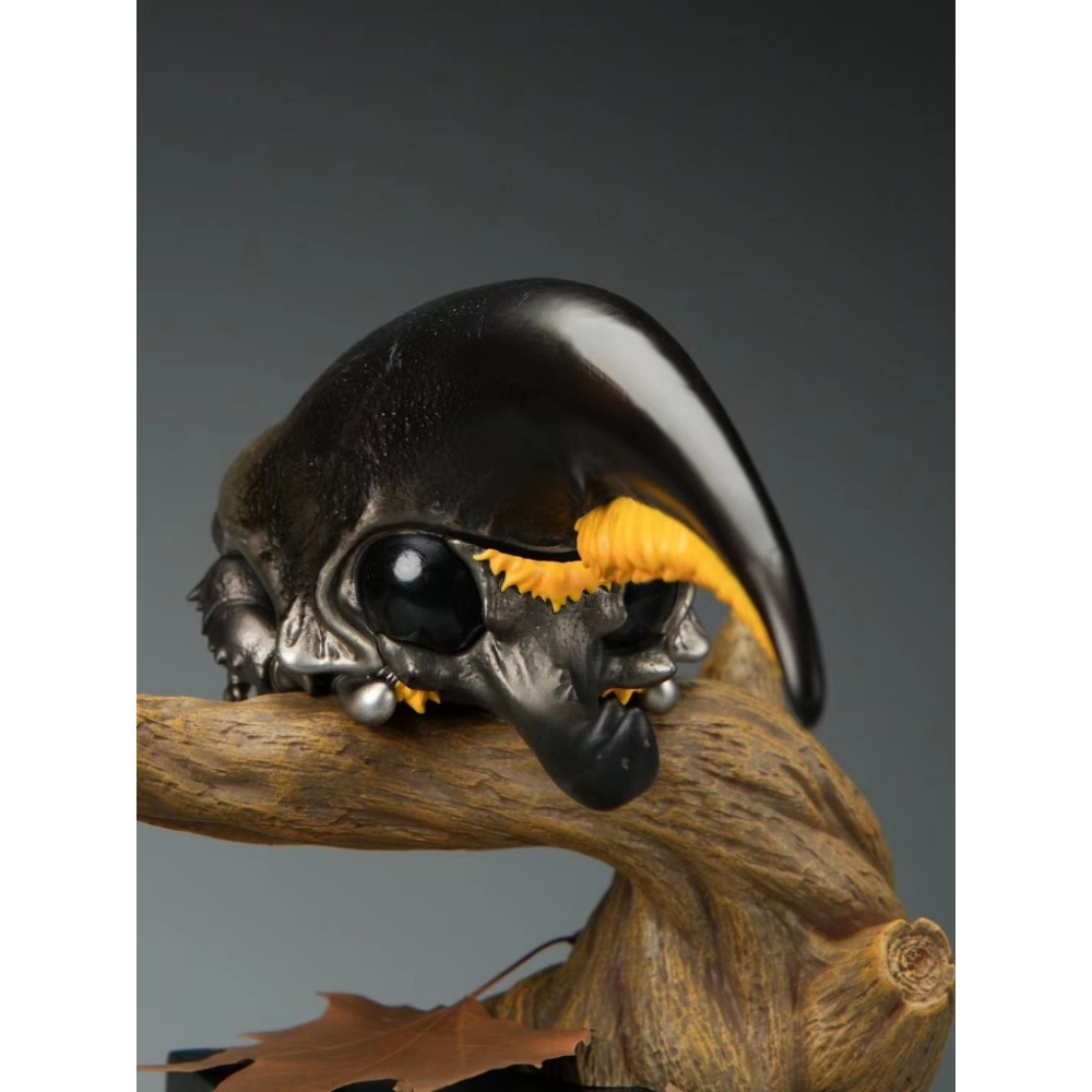 ✿AREA.TOY✿ 博物志 甲蟲物語 PLUS 長戟大兜 昆蟲 仿真 限定版 放大 模型 收藏品 公仔 雕像-細節圖6