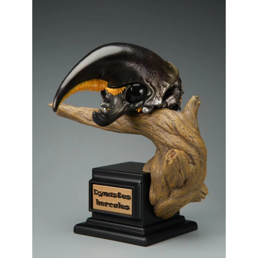 ✿AREA.TOY✿ 博物志 甲蟲物語 PLUS 長戟大兜 昆蟲 仿真 限定版 放大 模型 收藏品 公仔 雕像-細節圖8