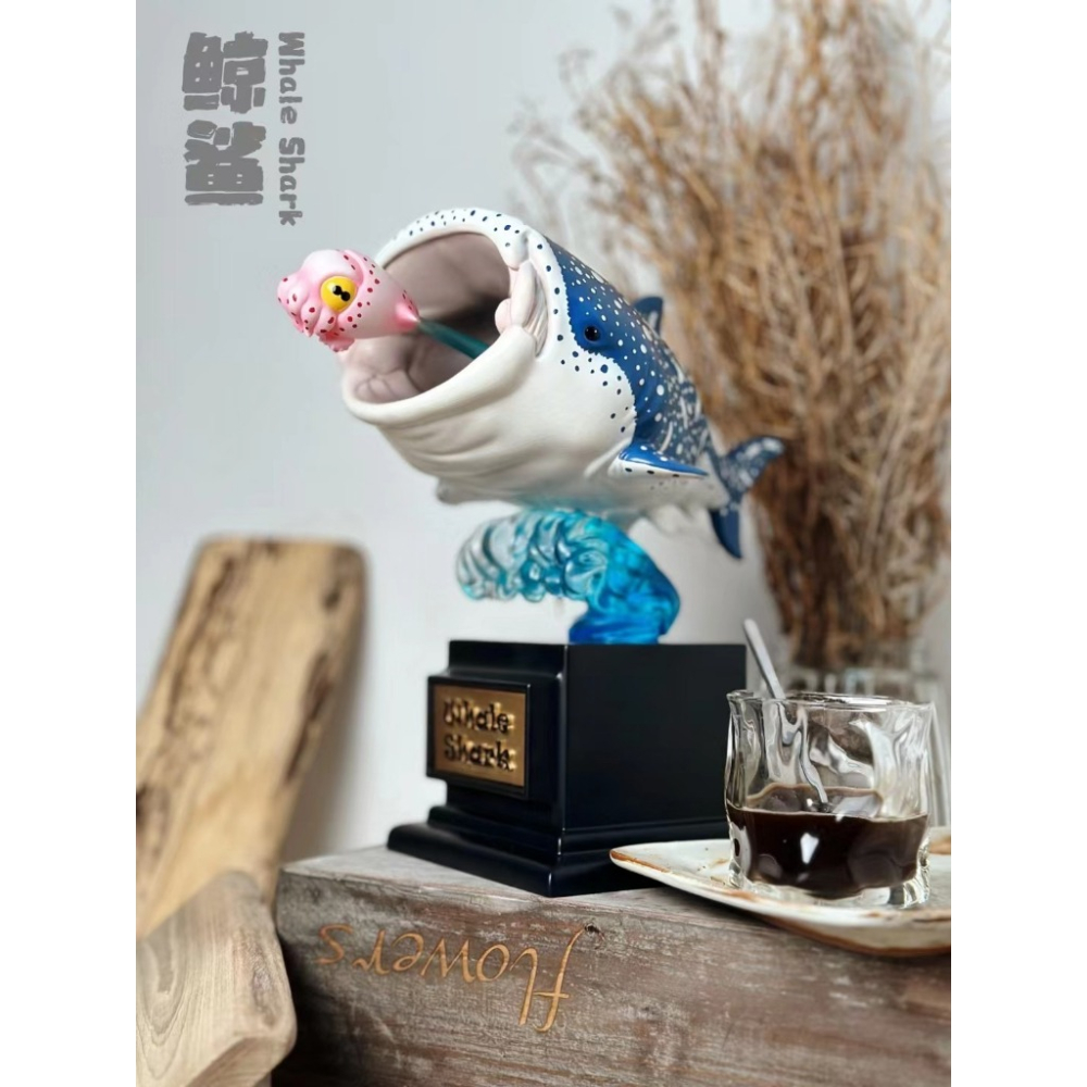 ✿AREA.TOY✿ 博物志 鯊魚 PLUS 鯨鯊 大白鯊 仿真 限定版 放大 模型 收藏品 公仔 雕像 GK 手辦-細節圖4