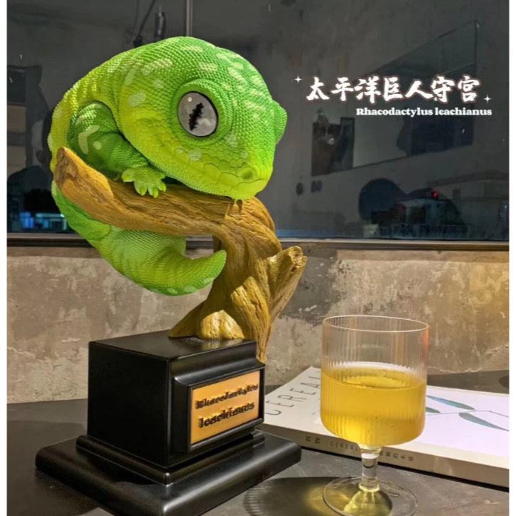 ✿AREA.TOY✿ 博物志 守宮物語 PLUS 第一彈 仿真 限定 豹紋 巨人 大守宮 爬蟲 公仔 模型 GK-細節圖7