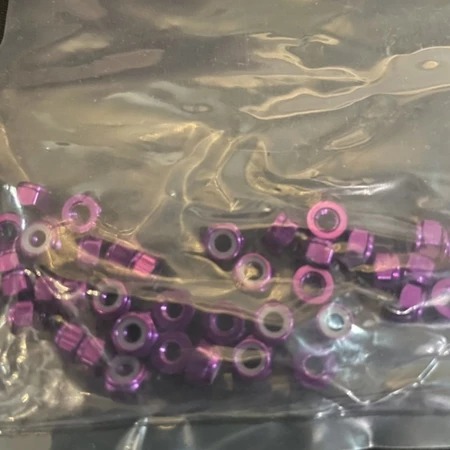 ✿AREA.TOY✿ 1601 1602 1603 1604 輪胎 防滑螺母 M3螺帽 鋁合金 多色可選-規格圖9