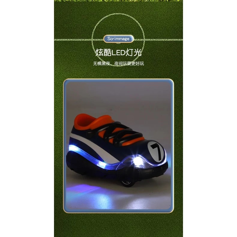 ✿AREA.TOY✿ 世界杯 足球 遙控車 足球鞋 趣味 競賽 酷炫燈光  兩台一組 (3號,4號電池另購) 兒童節-細節圖6