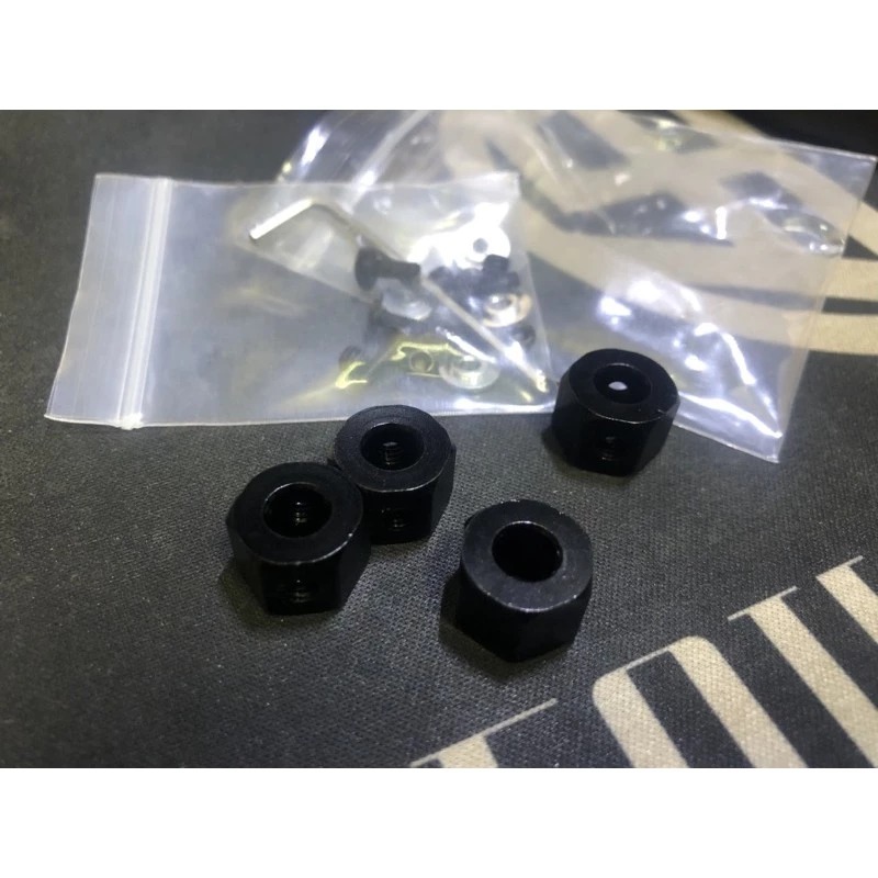 ✿AREA.TOY✿ D12 WPL 頑皮龍 5轉12 金屬 六角輪座 貫穿版 5MM轉12MM-細節圖2