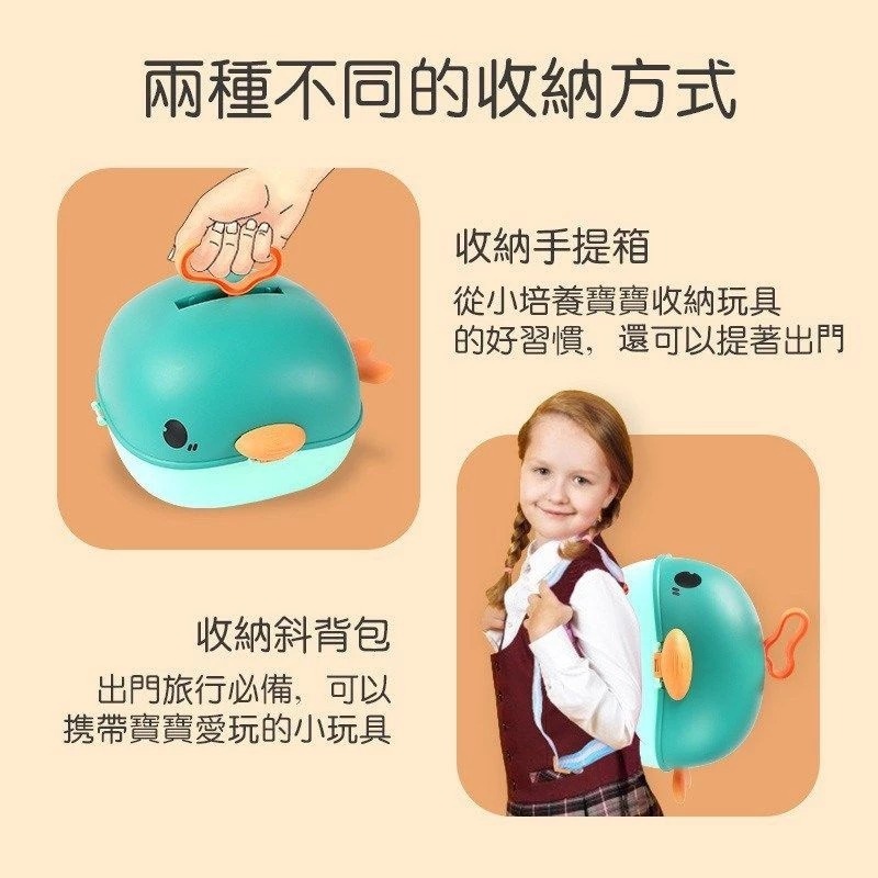 ✿AREA.TOY✿ 鯨魚造型背包 家家酒 可當背包、手提箱 簡易組裝 豐富主題廚房/工具/美妝/醫療-細節圖2